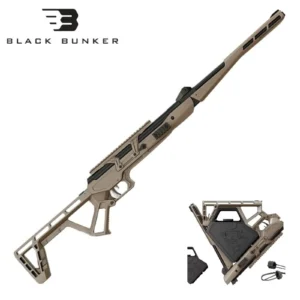 Black Bunker BM8 TAN Thread | 5.5mm (.22) foldable airgun